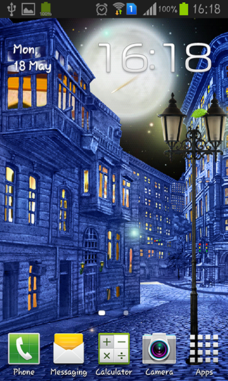 Night city by  Blackbird wallpapers - ladda ner levande bakgrundsbilder till Android 1.5 mobiler.