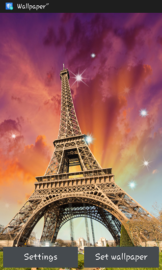 Paris - ladda ner levande bakgrundsbilder till Android 4.3 mobiler.