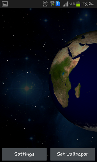 Planets 3D - ladda ner levande bakgrundsbilder till Android 4.4.2 mobiler.