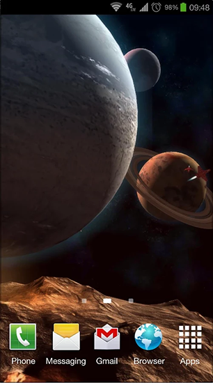 Gratis levande bakgrundsbilder Planetscape 3D på Android-mobiler och surfplattor.
