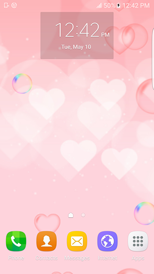 Gratis Bakgrund live wallpaper för Android på surfplattan arbetsbordet: Purple and pink love.