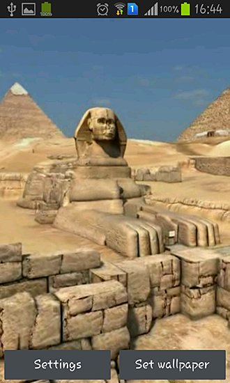 Pyramids 3D - ladda ner levande bakgrundsbilder till Android 4.3.1 mobiler.