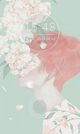 Quiet flower - ladda ner levande bakgrundsbilder till Android 6.0 mobiler.