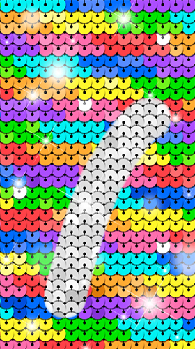 Ladda ner Rainbow sequin flip - gratis live wallpaper för Android på skrivbordet.