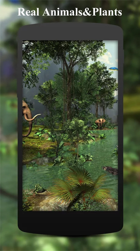 Ladda ner Rainforest 3D - gratis live wallpaper för Android på skrivbordet.