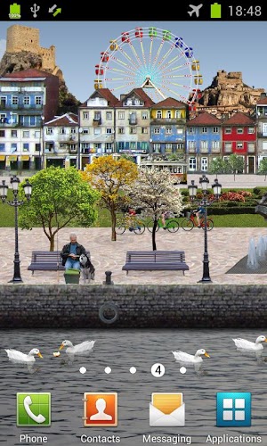 River park - ladda ner levande bakgrundsbilder till Android 2.2 mobiler.