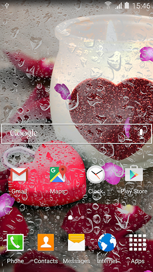 Gratis Interactive live wallpaper för Android på surfplattan arbetsbordet: Romantic by Blackbird wallpapers.