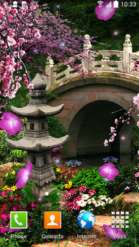 Sakura - ladda ner levande bakgrundsbilder till Android 2.2 mobiler.