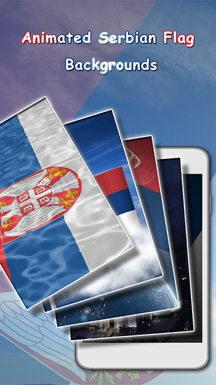 Gratis levande bakgrundsbilder Serbian Flag 3D på Android-mobiler och surfplattor.