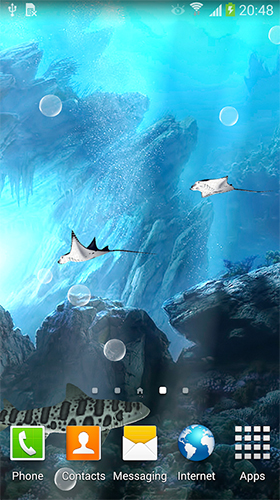 Ladda ner Sharks 3D by BlackBird Wallpapers - gratis live wallpaper för Android på skrivbordet.