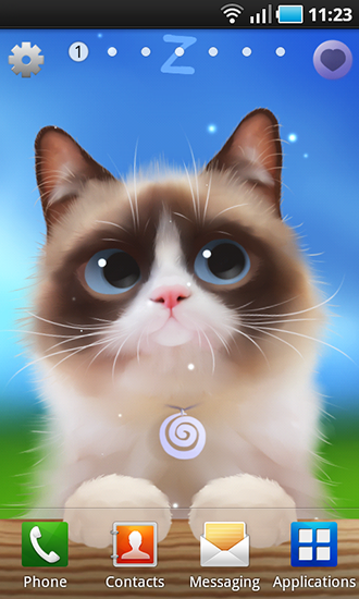 Shui kitten - ladda ner levande bakgrundsbilder till Android 4.0. .�.�. .�.�.�.�.�.�.�.� mobiler.