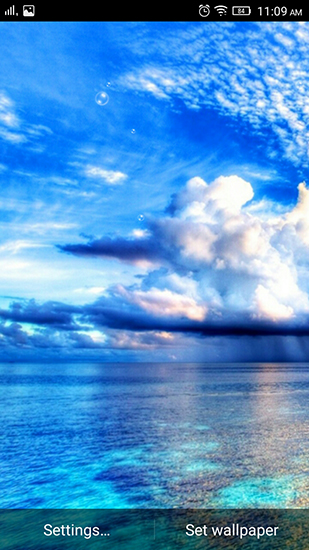 Gratis levande bakgrundsbilder Sky and sea på Android-mobiler och surfplattor.