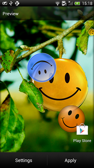 Smiles - ladda ner levande bakgrundsbilder till Android 9.3.1 mobiler.