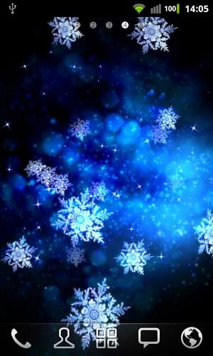 Gratis levande bakgrundsbilder Snow stars på Android-mobiler och surfplattor.