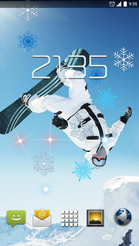 Ladda ner Snowboarding - gratis live wallpaper för Android på skrivbordet.