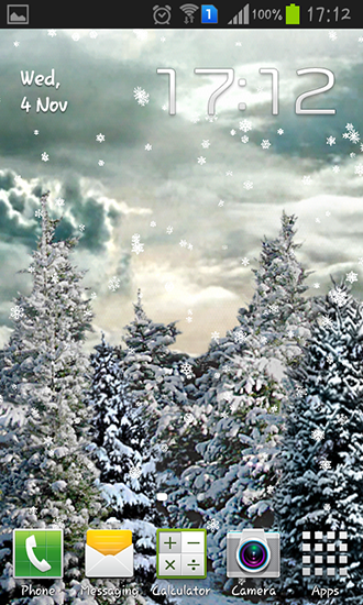 Gratis levande bakgrundsbilder Snowfall by Kittehface software på Android-mobiler och surfplattor.
