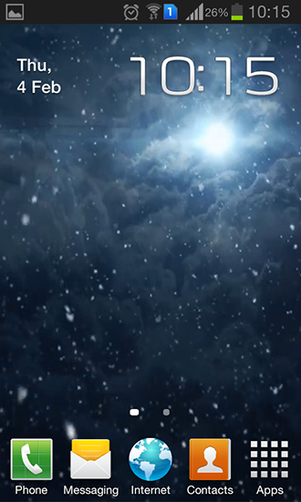 Gratis levande bakgrundsbilder Snowfall night på Android-mobiler och surfplattor.