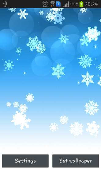 Gratis levande bakgrundsbilder Snowflake på Android-mobiler och surfplattor.