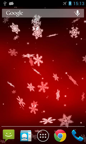 Snowflake 3D - ladda ner levande bakgrundsbilder till Android 3.0 mobiler.