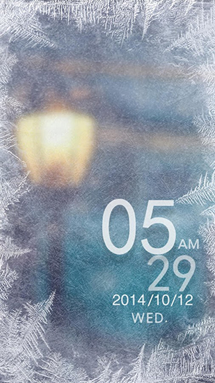 Snowy night - ladda ner levande bakgrundsbilder till Android 5.1 mobiler.
