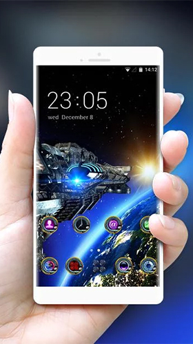 Ladda ner Space galaxy 3D by Mobo Theme Apps Team - gratis live wallpaper för Android på skrivbordet.