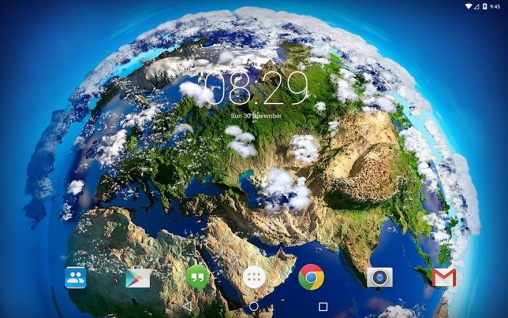Space clouds 3D - ladda ner levande bakgrundsbilder till Android 9.0 mobiler.