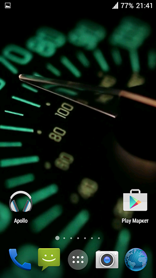 Speedometer 3D - ladda ner levande bakgrundsbilder till Android 1.5 mobiler.