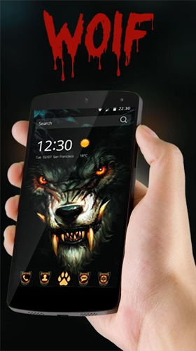 Ladda ner Spiky bloody king wolf - gratis live wallpaper för Android på skrivbordet.