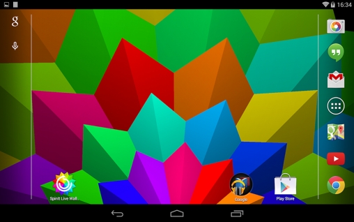 Gratis live wallpaper för Android på surfplattan arbetsbordet: SpinIt.