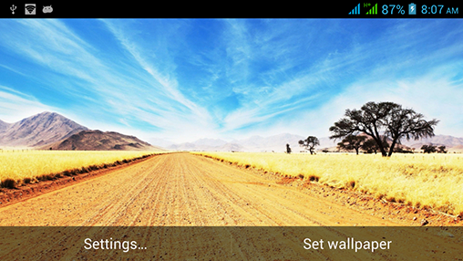 Gratis Landskap live wallpaper för Android på surfplattan arbetsbordet: Splendid nature.