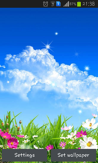 Spring flower - ladda ner levande bakgrundsbilder till Android 4.3 mobiler.