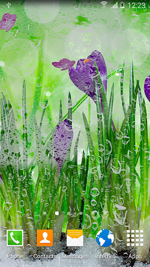 Spring flowers - ladda ner levande bakgrundsbilder till Android 4.4.4 mobiler.