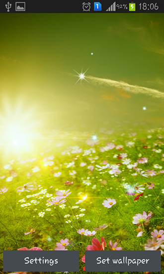 Spring meadow - ladda ner levande bakgrundsbilder till Android 4.2 mobiler.