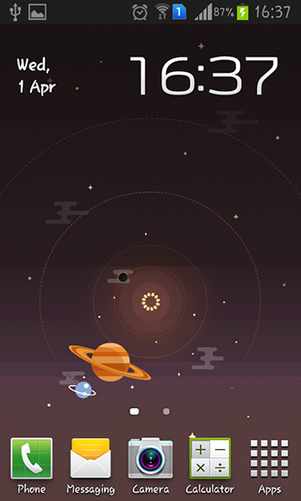 Star and universe - ladda ner levande bakgrundsbilder till Android 2.3 mobiler.