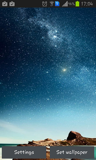 Star flying - ladda ner levande bakgrundsbilder till Android 8.0 mobiler.