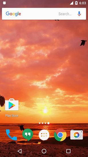 Gratis Landskap live wallpaper för Android på surfplattan arbetsbordet: Sunset by Twobit.