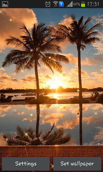 Gratis levande bakgrundsbilder Sunset HD på Android-mobiler och surfplattor.