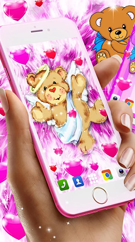 Ladda ner Teddy bear by High quality live wallpapers - gratis live wallpaper för Android på skrivbordet.