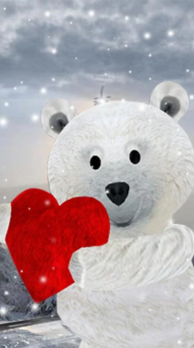 Ladda ner Teddy bear: Love 3D - gratis live wallpaper för Android på skrivbordet.