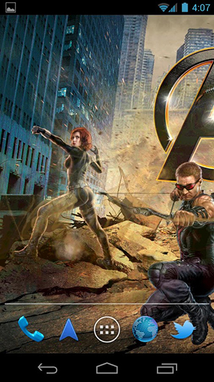 The avengers - ladda ner levande bakgrundsbilder till Android 1.0 mobiler.