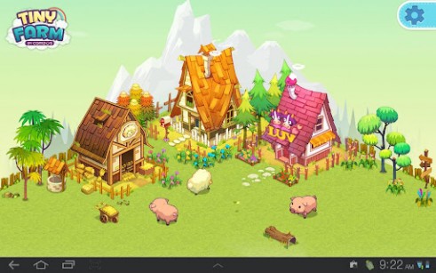 Tiny farm - ladda ner levande bakgrundsbilder till Android 4.1 mobiler.