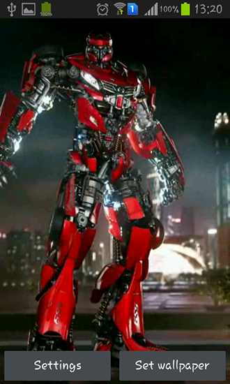 Transformers battle - ladda ner levande bakgrundsbilder till Android 5.0.2 mobiler.