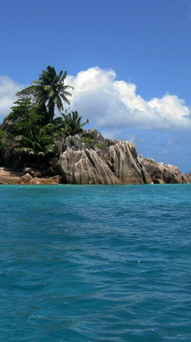Ladda ner Tropical island 3D - gratis live wallpaper för Android på skrivbordet.