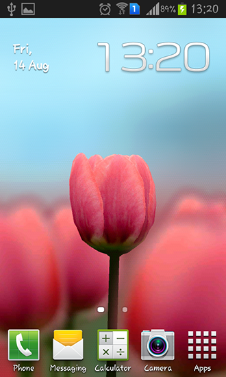 Tulip 3D - ladda ner levande bakgrundsbilder till Android 4.2.2 mobiler.