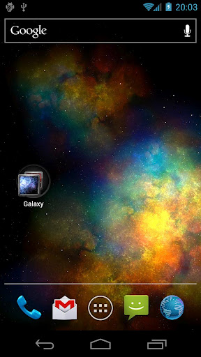 Vortex galaxy - ladda ner levande bakgrundsbilder till Android 3.0 mobiler.