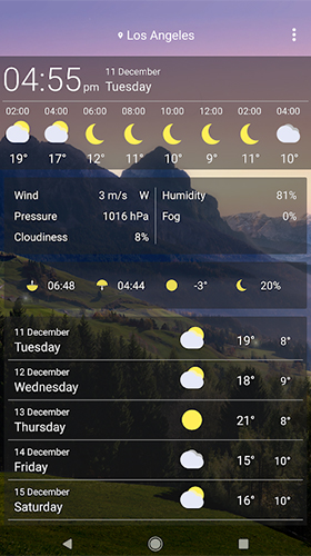 Ladda ner Weather by SkySky - gratis live wallpaper för Android på skrivbordet.