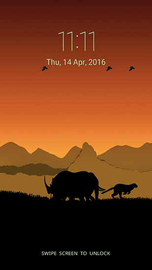 Gratis Landskap live wallpaper för Android på surfplattan arbetsbordet: Wild animal.