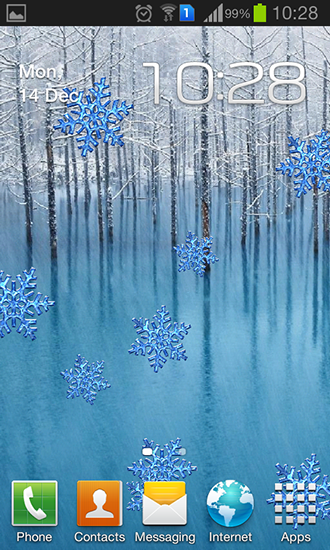 Winter by Charlyk lwp - ladda ner levande bakgrundsbilder till Android 4.4.4 mobiler.
