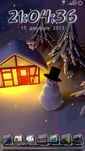 Gratis levande bakgrundsbilder Winter snow in gyro 3D på Android-mobiler och surfplattor.
