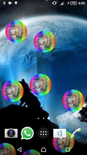 Gratis levande bakgrundsbilder Wolf animated på Android-mobiler och surfplattor.